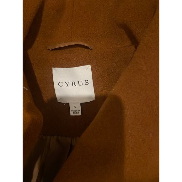Cyrus Belted Wrap coat knit brown size small - Picture 10 of 14